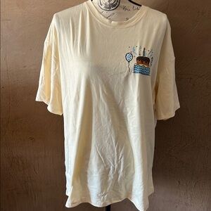 Cream XL Graphic T-Shirt BIRTHDAY BOY MOM Print NWOT